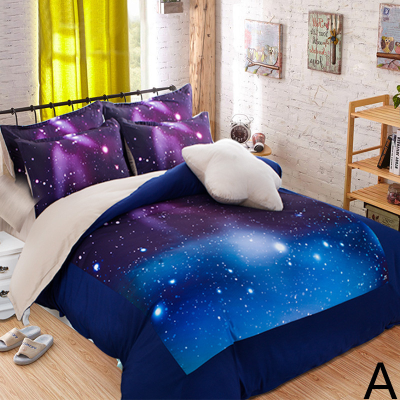 Hipster Galaxy 3d Bedding Set Universe Outer Space Themed Galaxy